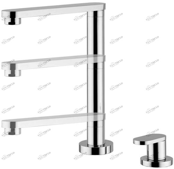 Quadrodesign Смеситель для кухни скрытого монтажа Kitchen brass sun-id-1430667