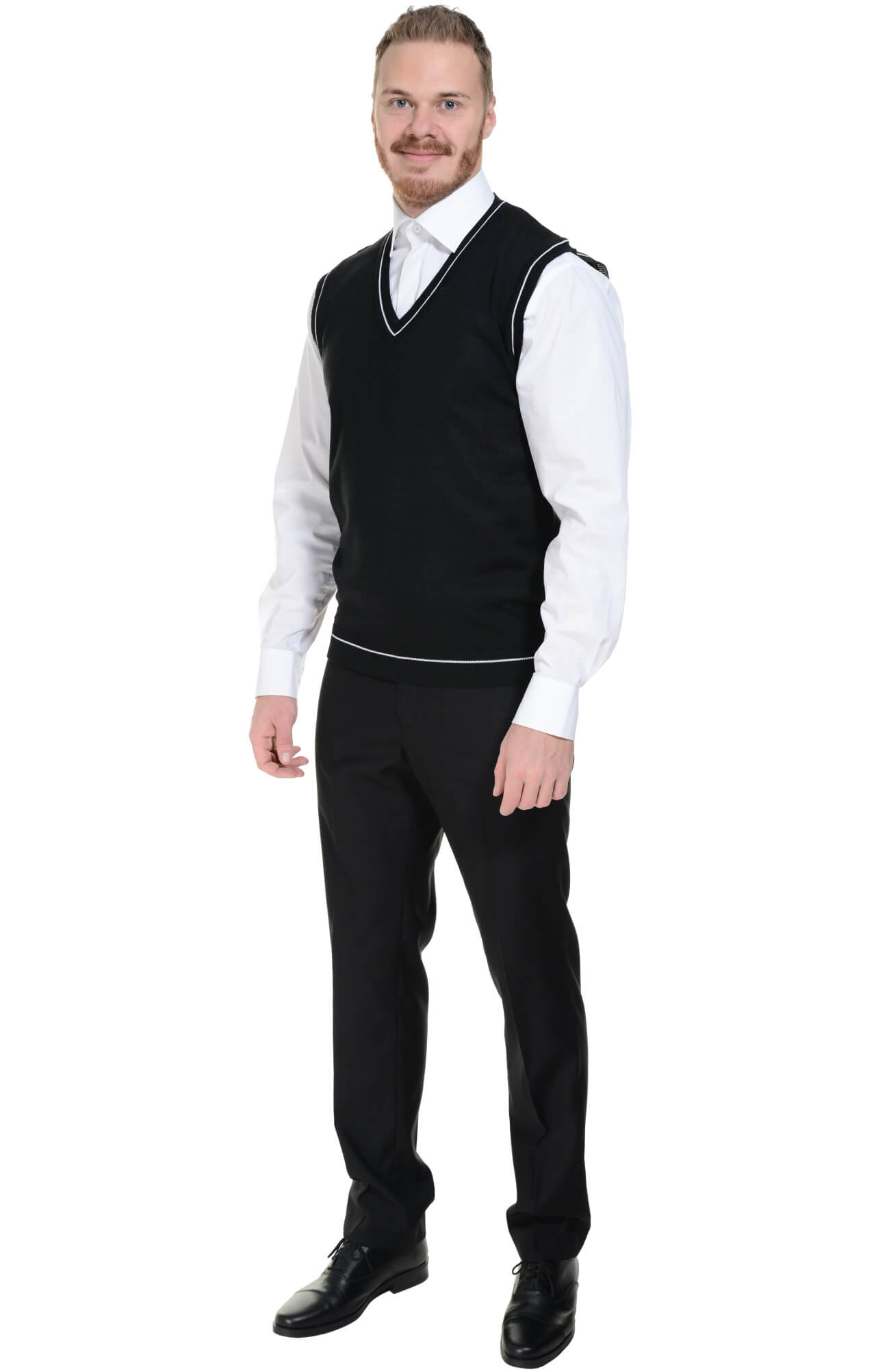 5042986 Жилет трикотажный мужской в ассортименте  Одежда для официантов  размер 56-58 Спецодежда  - Вид №4