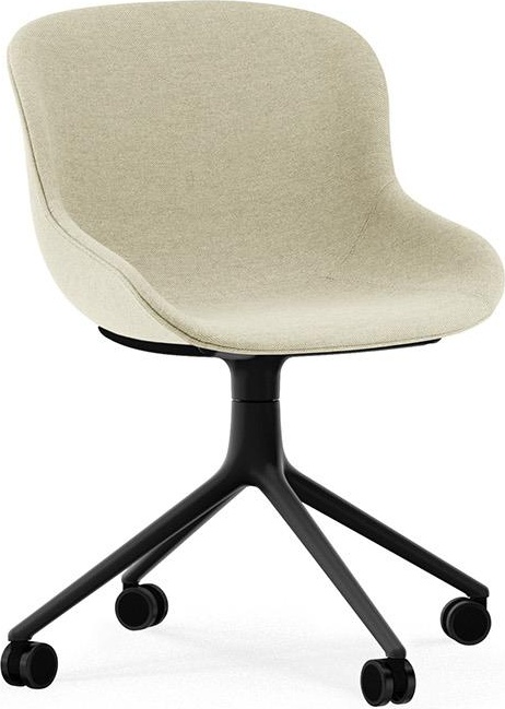 604587 Chair Swivel 4W Full Upholstery Black Aluminium / Main Line Flax Normann Копенгаген Normann Copenhagen Hyg 