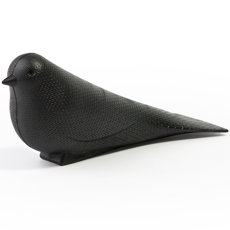 QL10095-BK Подпорка для двери dove черная Qualy 