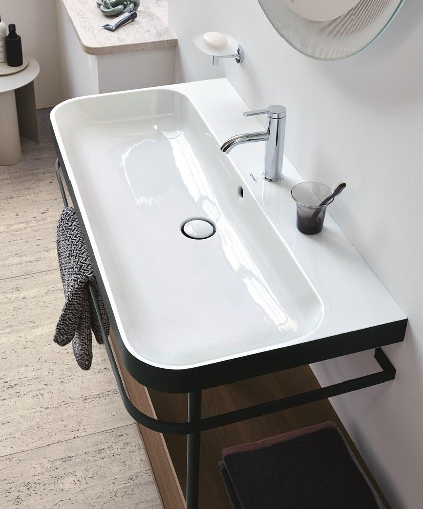 Hp4743 e/n/o/t Напольная раковина стоящая овальная Duravit Happy D.2 Plus - Вид №1