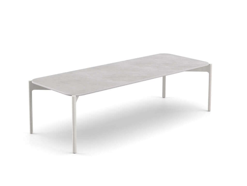 Алюминиевый прямоугольный садовый столик с порошковым покрытием с керамическим материалом DEDON IZON ARCH-00042396 - Вид №1