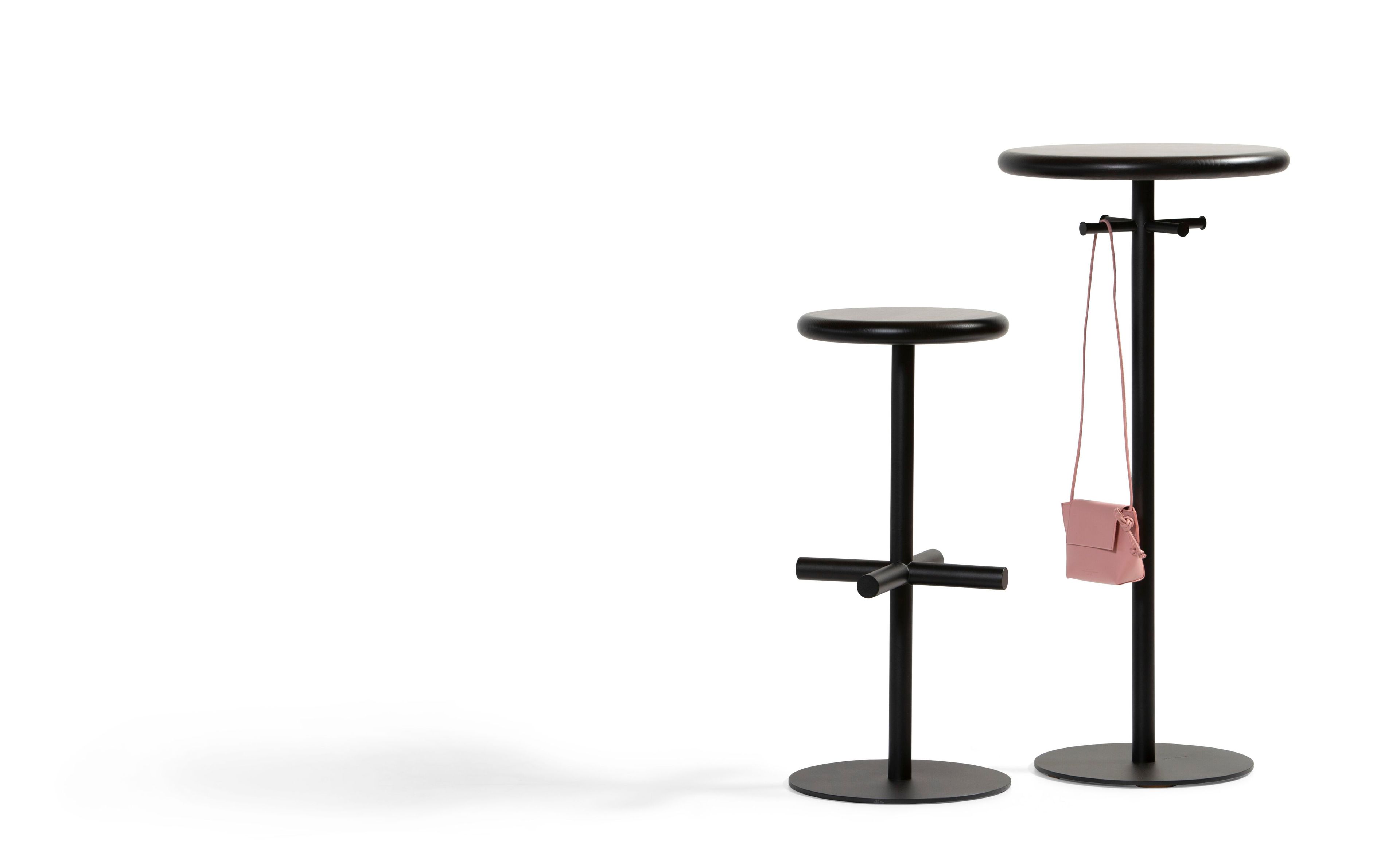 Высокий стальной барный стул с подставкой для ног Bla Station OXO ARCH-00036035 - Вид №2