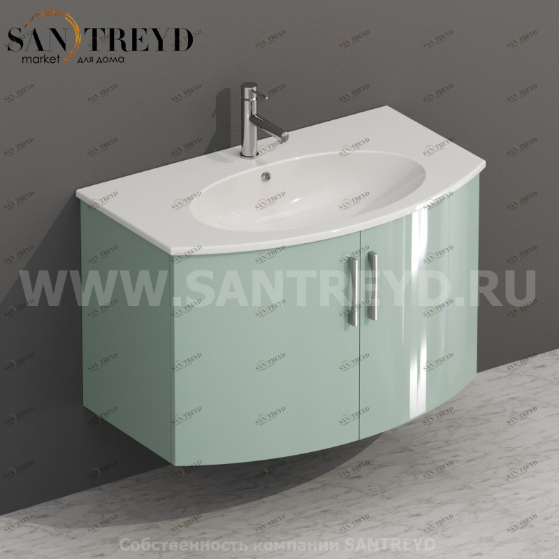 MDMA80Y008 Тумба с двумя створками 78 см синяя Globo 4ALL Италия Ceramica Globo