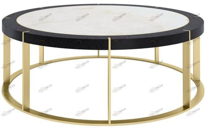 FRATO Низкий стол из камня и латуни  Ffu080018aad 