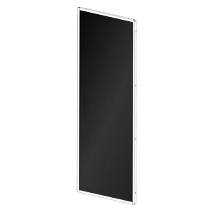 Стенка для душевой ширмы Domani-Spa Delight 1/4 круга высокий поддон 90x90 см цвет черный