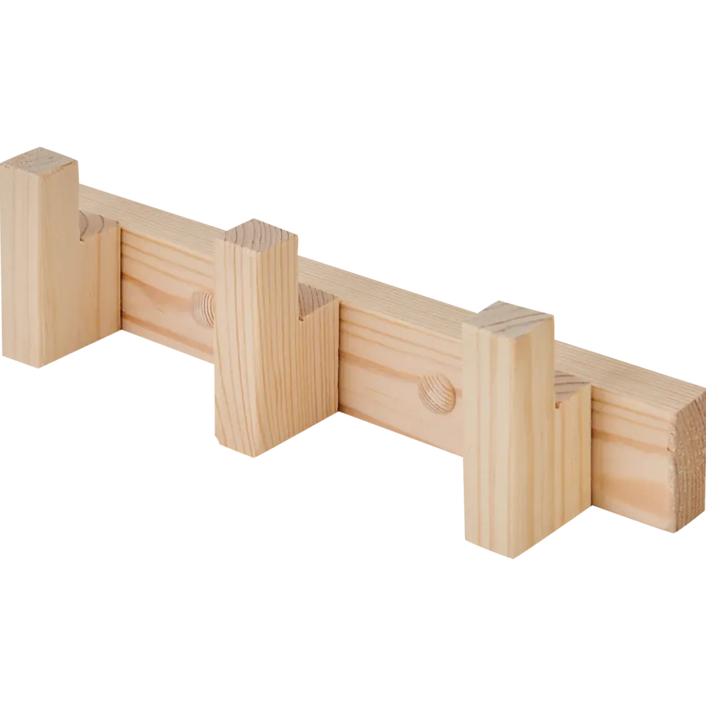 Планка 3 крючка Доктор Баня цвет кедр STLM-2171224