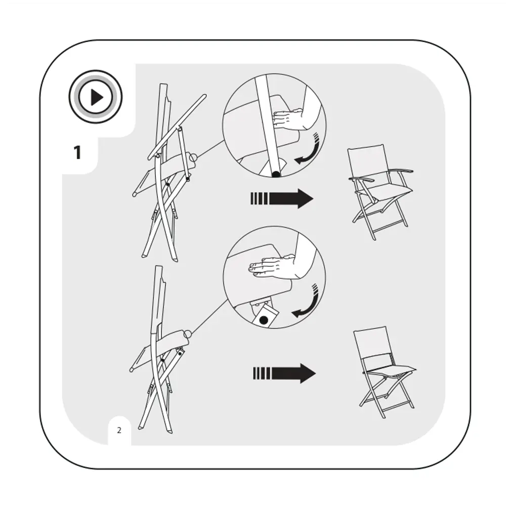 Стул NATERIAL Emys Origami складной для сада и террасы 81956386 STLM-0015335 - Вид №19