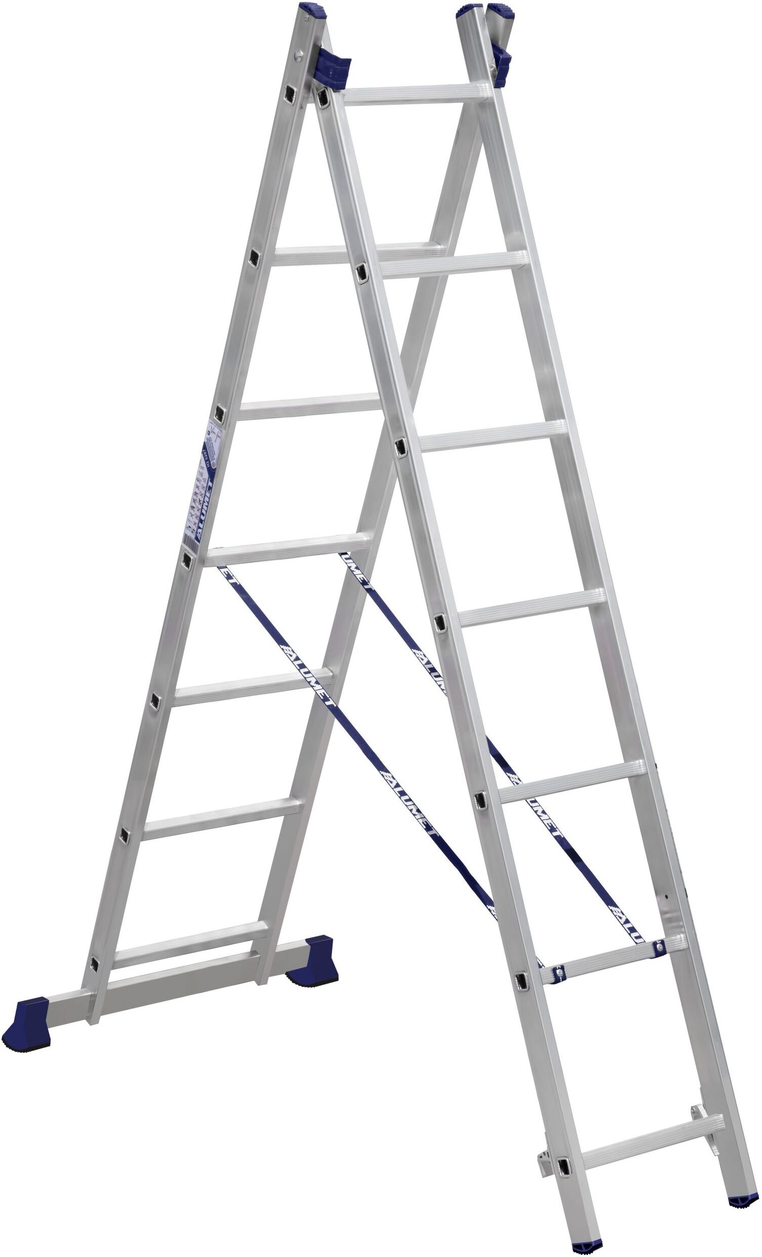 Алюминиевая двухсекционная лестница 2*7