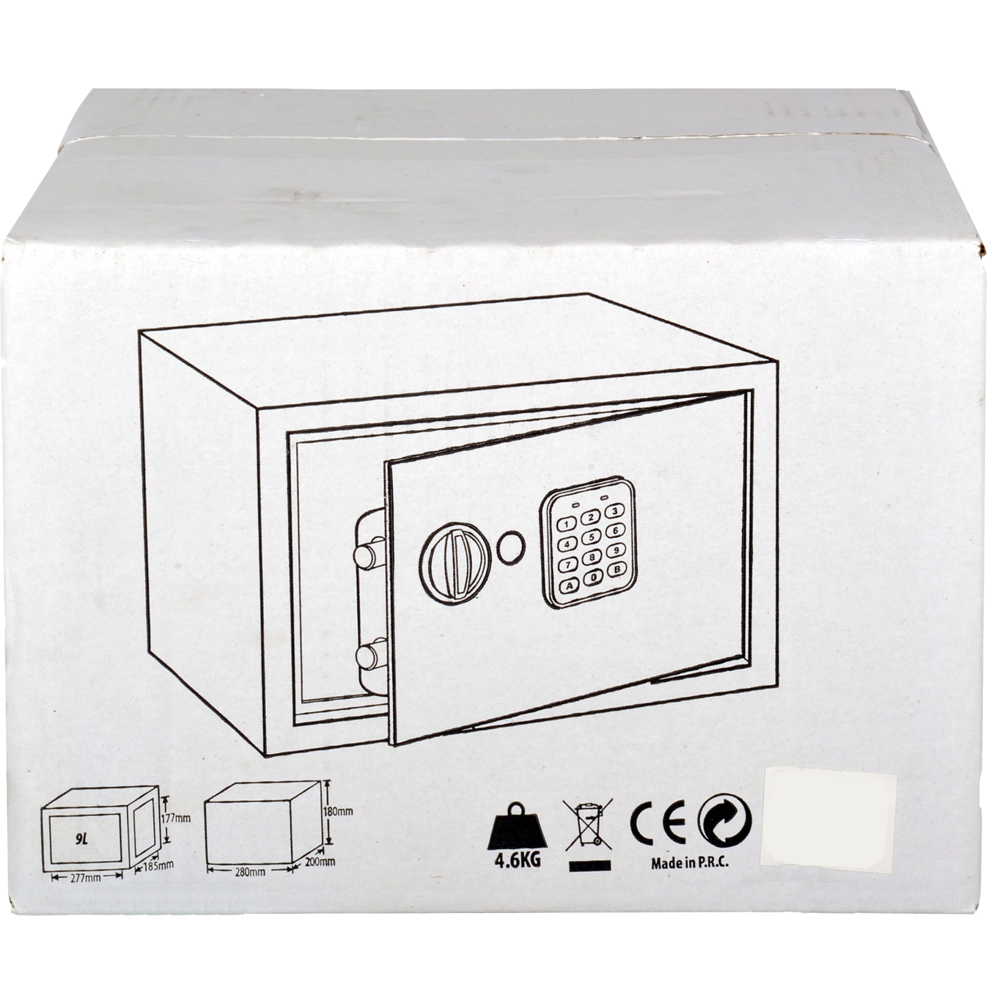 18412433 Сейф мебельный, электронный замок, 9 л Santreyd  - Вид №5