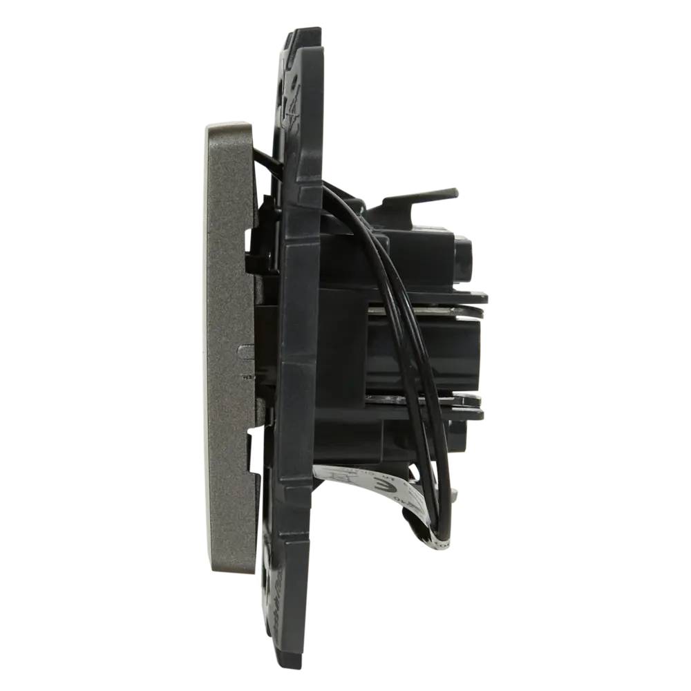 LEXMAN LILIAN — одноклавишный выключатель с подсветкой в цвете «Титан» 86761709 STLM-1102859 - Вид №2