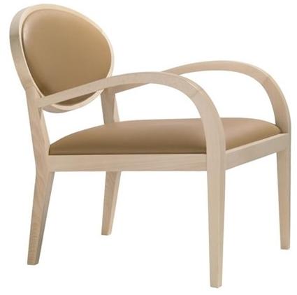 Andreu World Кресло Medallion с обивкой из бука с подлокотниками Zarina Bu1717 - Вид №1
