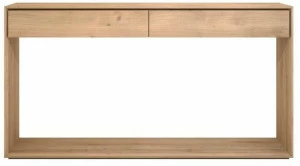 Ethnicraft Консоль из массива дерева с ящиками Oak nordic 51444 - 51447