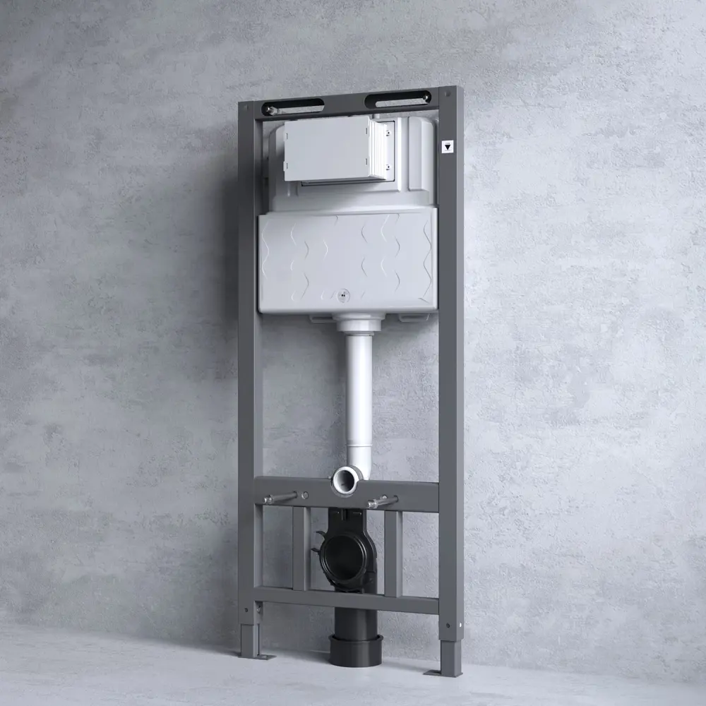 Комплект инсталляции AM.PM Tech с унитазом тип ободка закрытый Rosa Рио клавиша AM.PM Tech белая STLM-2087609 - Вид №5