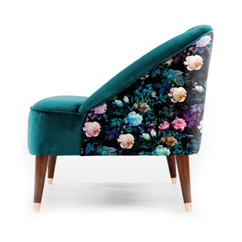 Диван Secret Garden by Burcu Korkmazyurek прямой бирюзовый ICON DESIGNE ДИЗАЙНЕРСКИЕ 096831 Зеленый  - Вид №2