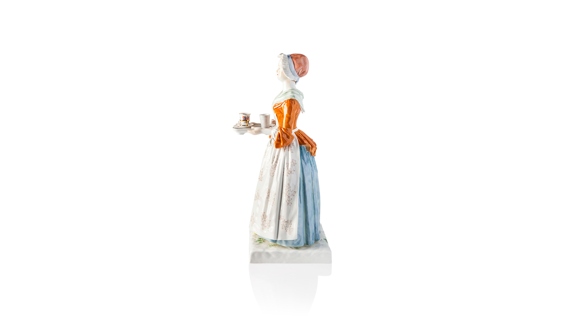 10572225 Meissen Фигурка 37см "Шоколадница" (по мотивам картины Ж.-Э.Лиотара, 1745 г.)(модель 1837 г.) Фарфор  - Вид №2