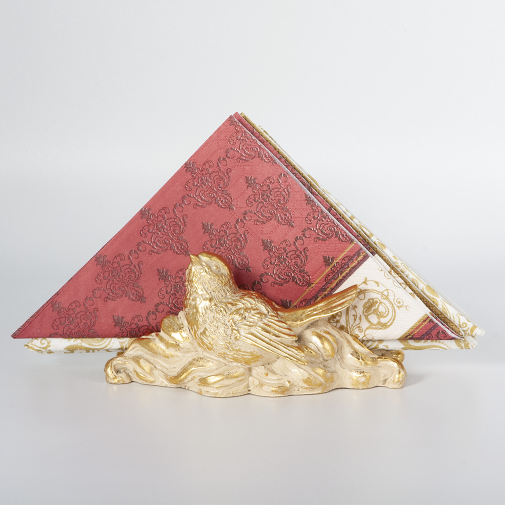 72022 Держатель для салфеток Птичка Айвори BOGACHO 4627179653903