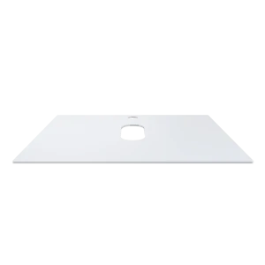 Столешница KONSENSA Бруклин для ванной - белое закаленное стекло 56×44 см 89375189