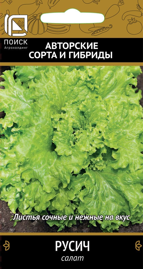 Семена салата Русич от ПОИСК - неприхотливый сорт для вашего огорода 86217750 STLM-0066847