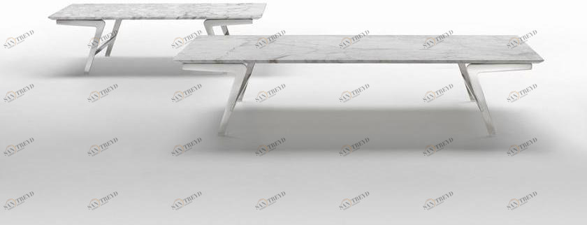 Flexform Прямоугольный мраморный журнальный столик Soffio sun-id-1392420