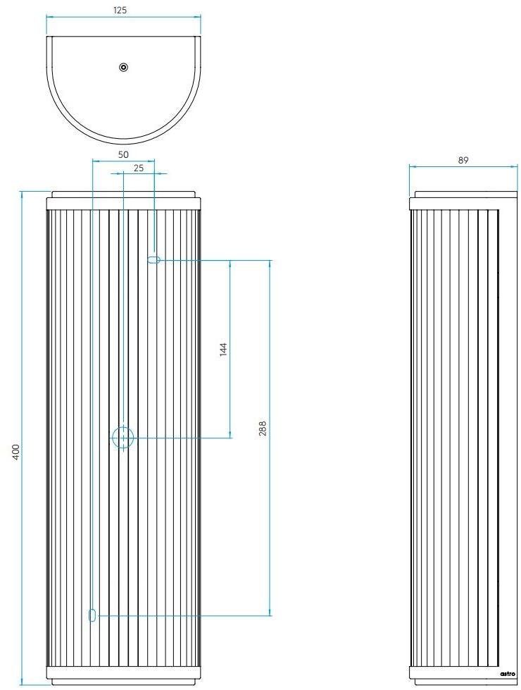 Astro Lighting Светодиодный настенный светильник из стали  7837/7961/7838/7960  - Вид №7