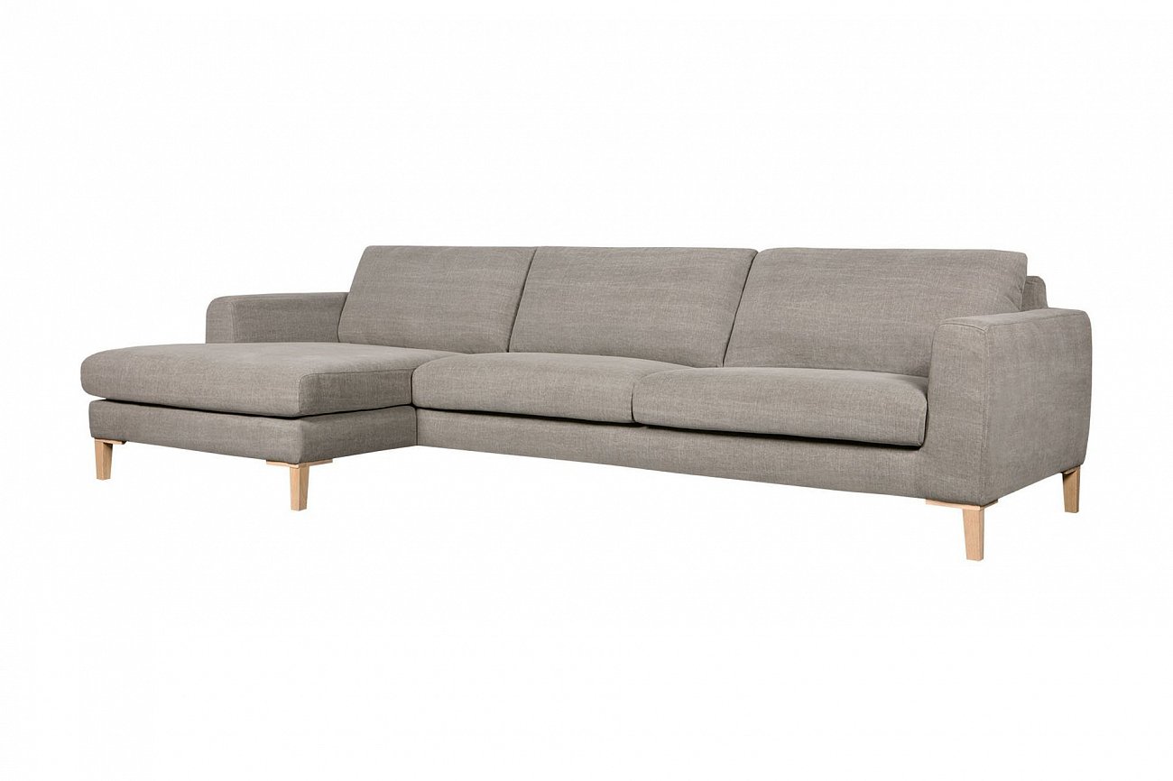 Диван Malin трехместный угловой светло-серый SITS ДИЗАЙНЕРСКИЕ, MALIN 192158 Серый  - Вид №1