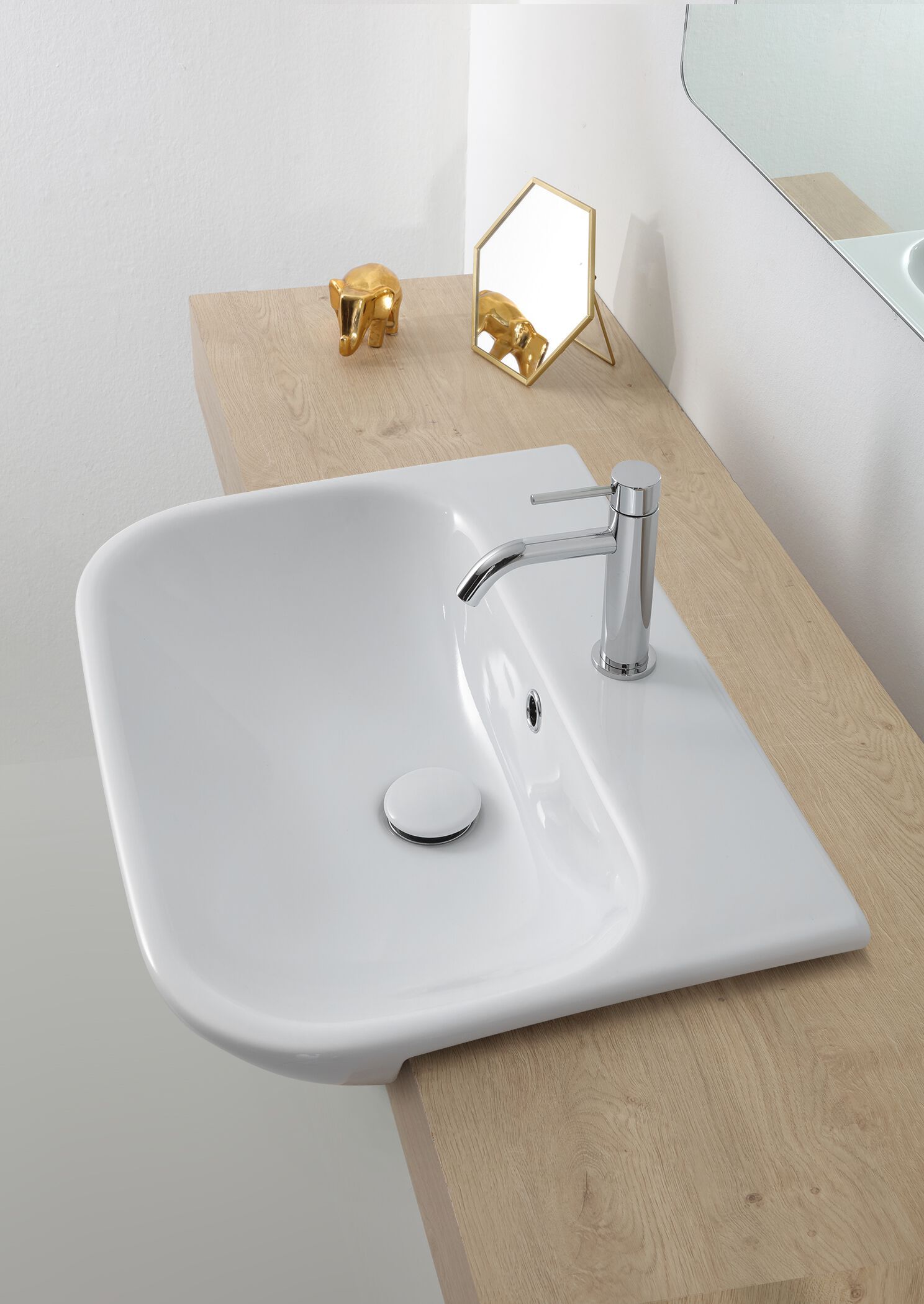 Керамическая раковина с полукругом Olympia Ceramica CLEAR ARCH-00084983 - Вид №1