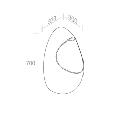 OR18V1FS.100 Писсуар подвесной A. e T. Italia OR Белый глянцевый AeT ITALIA - Вид №3