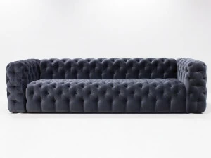 CREARTE COLLECTIONS Стеганый велюровый диван 4 мест Capiton contemporain 15