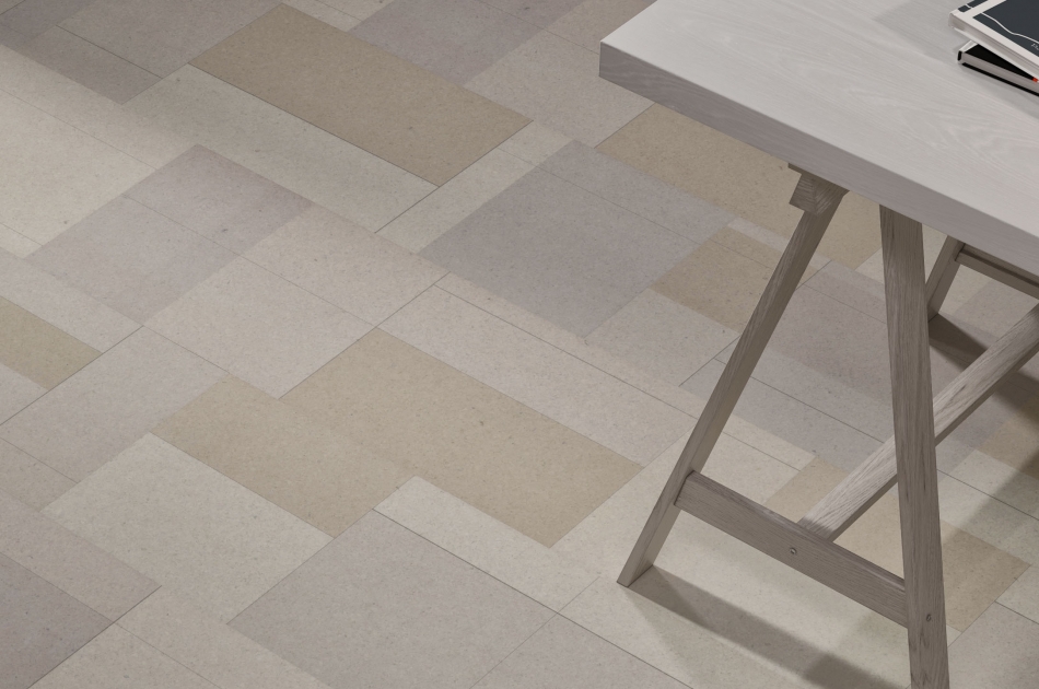 540 056 03 Печатный пробковый пол с разным дизайном Retile Mondri Pale GRANORTE Vita Decor - Вид №2