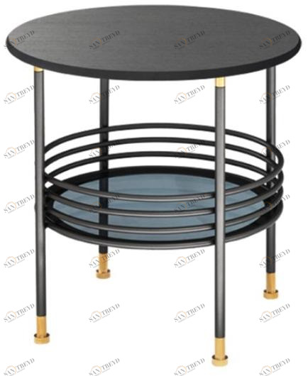 HC28 Cosmo Круглый деревянный журнальный столик с местом для хранения вещей  41c015 / 41c014 