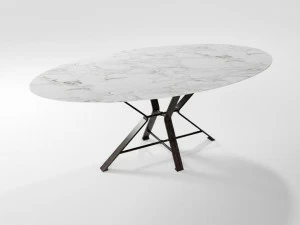 Barel Стол с лезвиями из цельного железа и столешница из hpl Lama