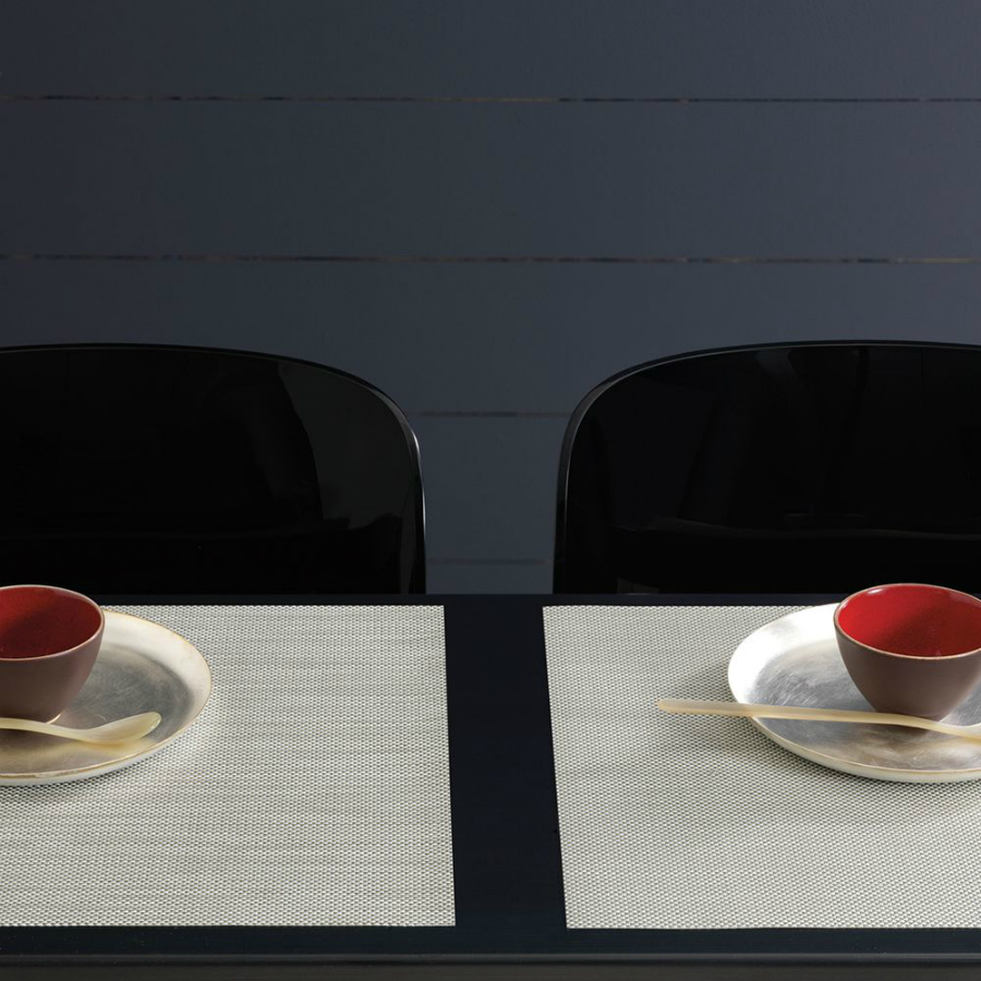 Салфетка виниловая Aloe, жаккардовое плетение, 36х48 см Chilewich C0025MNBKALOE - Вид №1