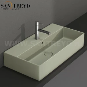 IN072LI Подвесная раковина настенная прямоугольная Ceramica Globo T-EDGE