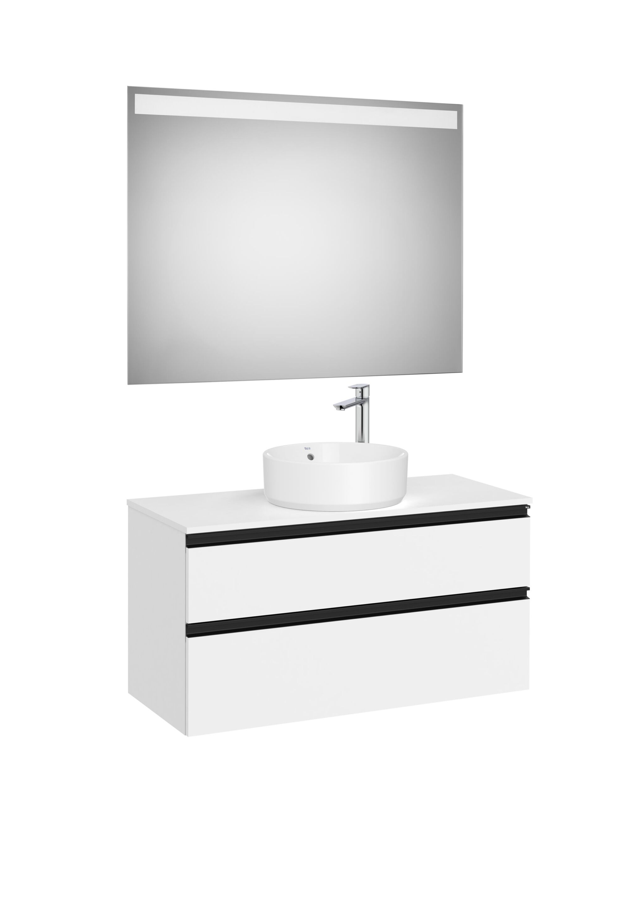 Деревянный шкаф для умывальника с зеркалом и столешницей Roca The Gap ARCH-00120591 - Вид №12