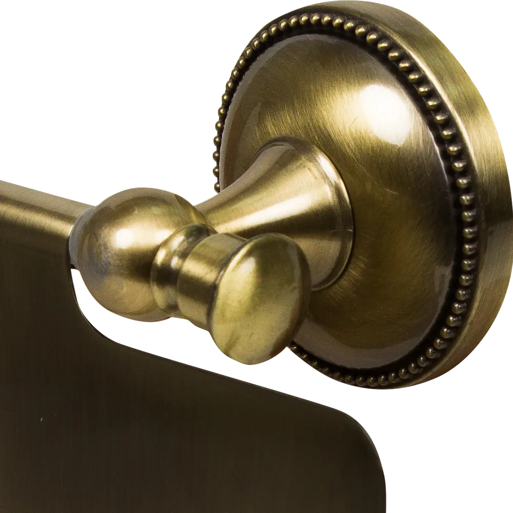 Держатель для туалетной бумаги Grampus Alfa с крышкой цвет античная латунь STLM-2109930 - Вид №1