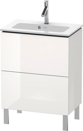 LC667307979 Тумбочка напольная компакт L-Cube #LC6673 620 x 391 мм Орех натуральный, декор Duravit - Вид №2