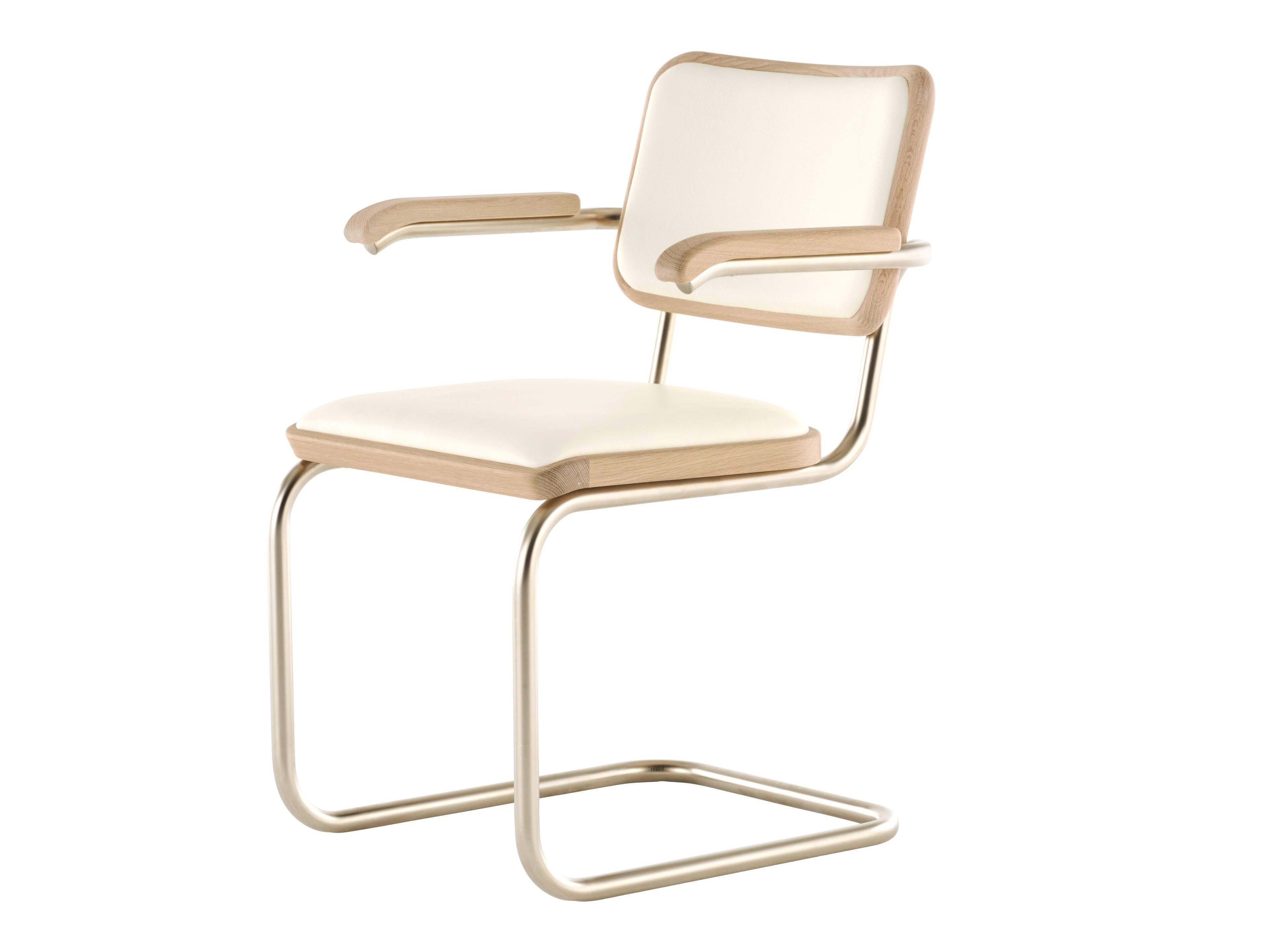 Стальной и кожаный консольный стул THONET JS. THONET ARCH-00129296 - Вид №5