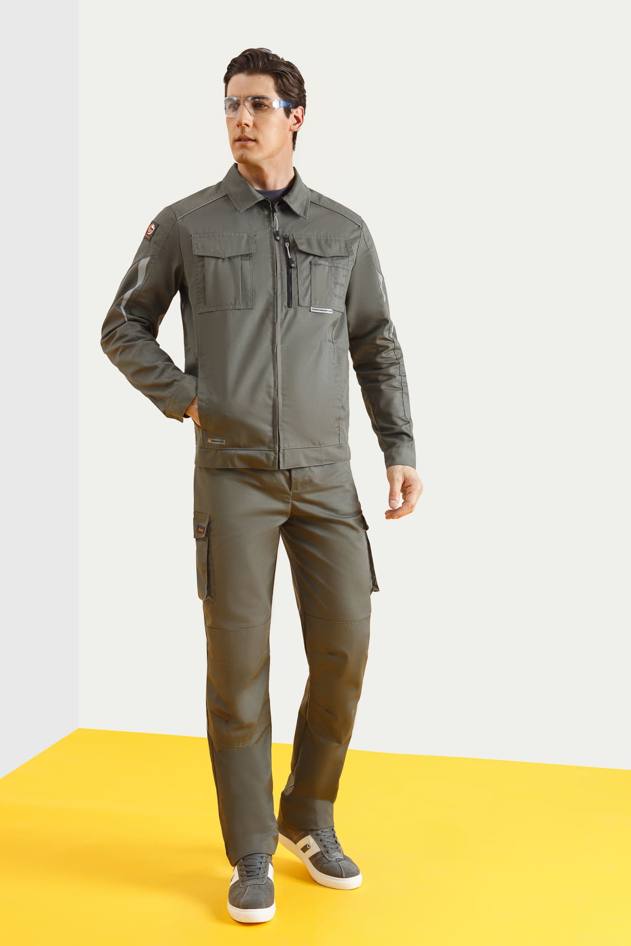 5026428 Костюм  NEW серый хаки STATUS  Летняя спецодежда  размер 60-62/170-176  - Вид №7