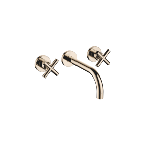 ТАРА Смеситель для раковины настенный без донного клапана - Шампанское (золото 22 карата) 36712892-47