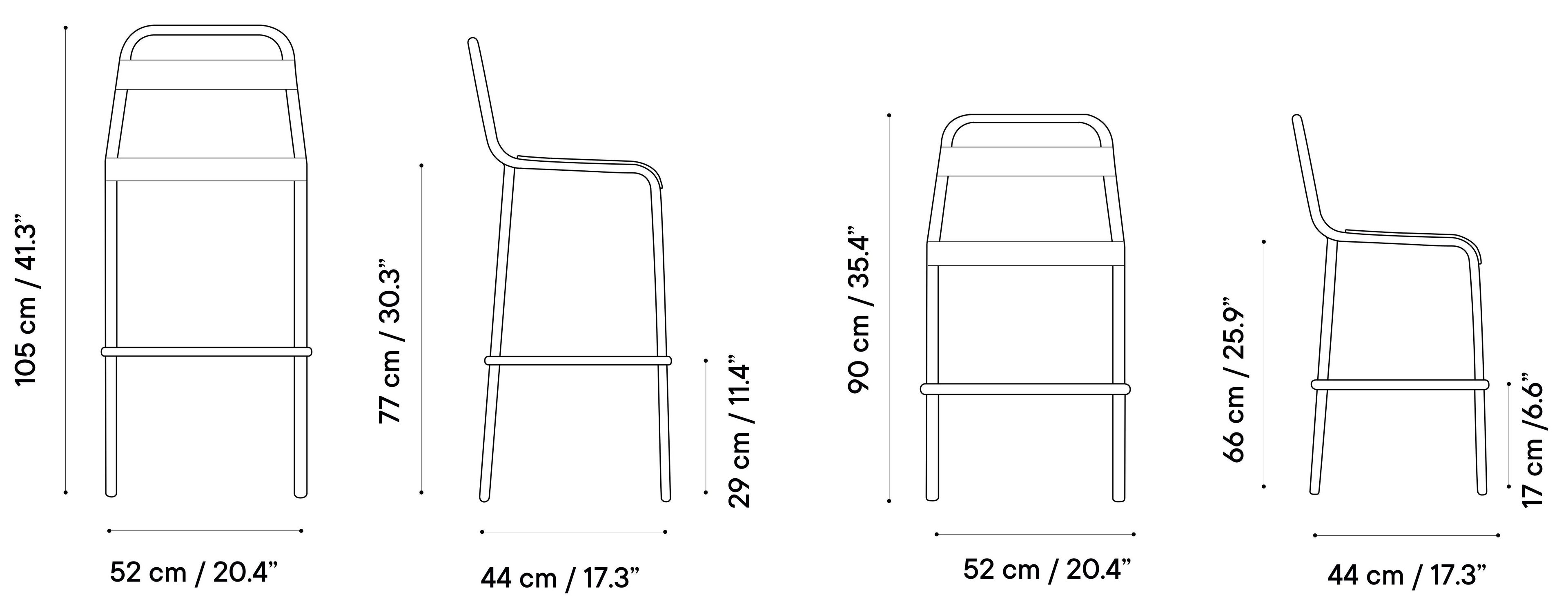 Алюминиевый садовый стул со спинкой iSimar ARCH-00015660 - Вид №1