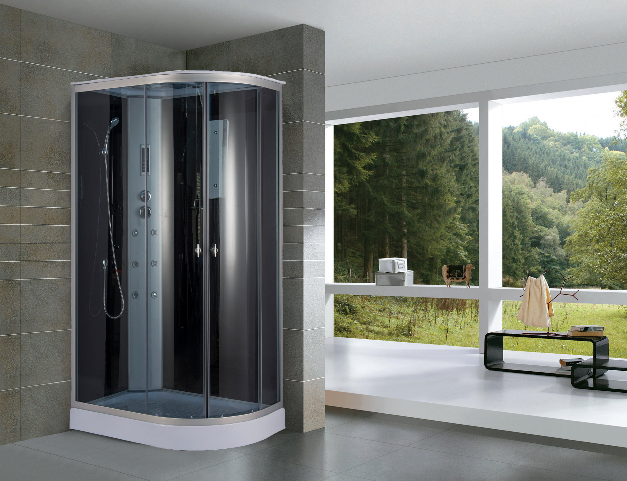 Душевая кабина NG- 3513-14L (1200х800х2150) низкий поддон(13см) стекло ТОНИРОВАННОЕ Niagara Classic 35131433L