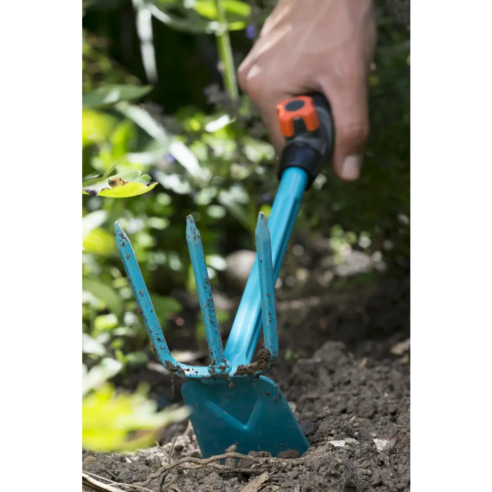 Мотыжка Gardena насадка комби, 3 зубца, 6.5 см пластик/сталь синий/черный 82135072 STLM-2147854  - Вид №7