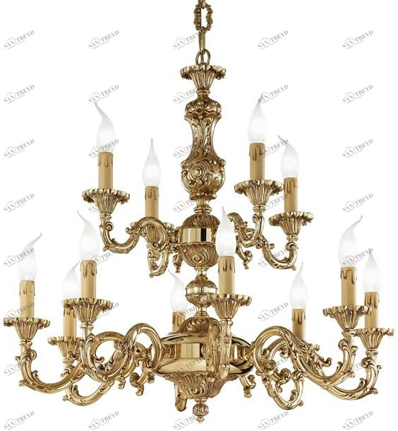 Possoni Illuminazione Французская золотая люстра Oldie 504/8+4