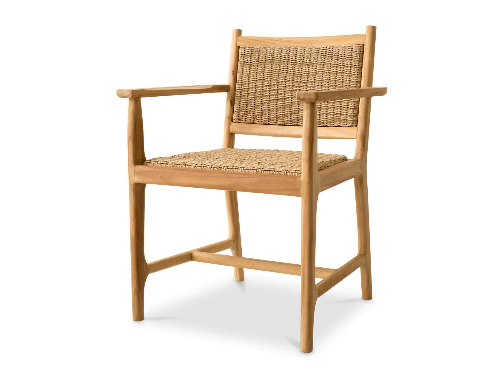 Стул для сада из тикового дерева с подлокотниками Eichholtz Pivetti ARCH-00096703