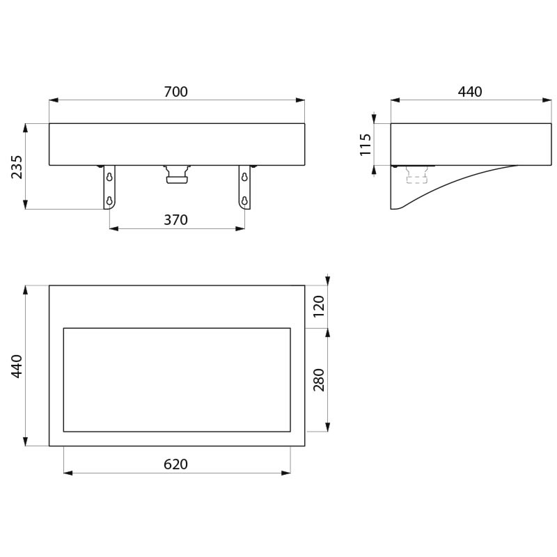 120150 Настенный умывальник AQUEDUTO DELABIE  - Вид №1