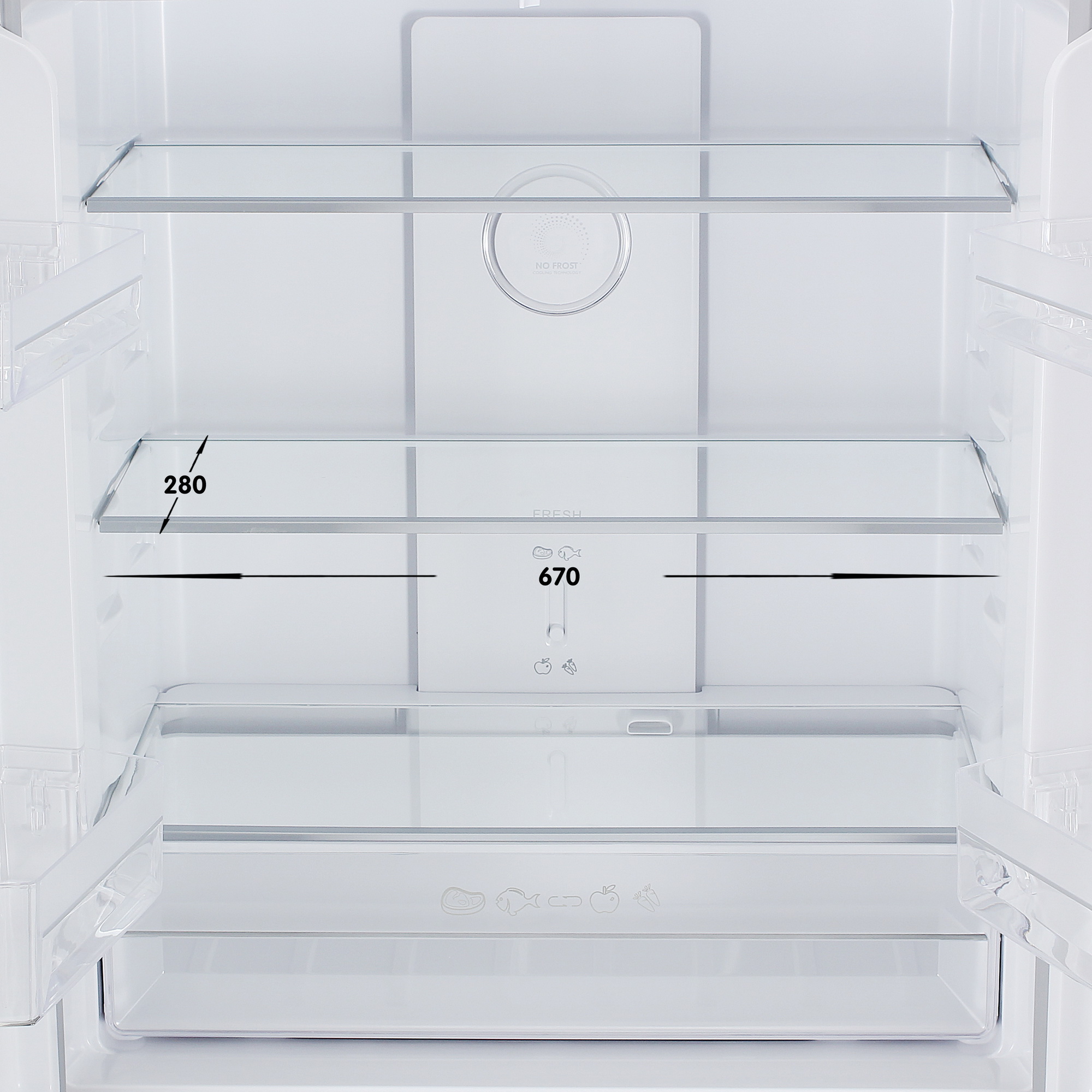 9197177 Холодильник Side by Side   Harper RH6966BI серебристый STDN-0139142 - Вид №8