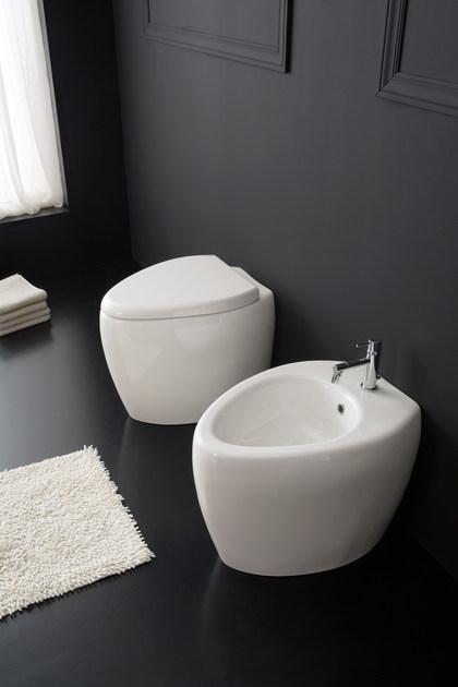 8606 Подвесной унитаз настенный Белый Scarabeo Ceramiche Moai Италия - Вид №3