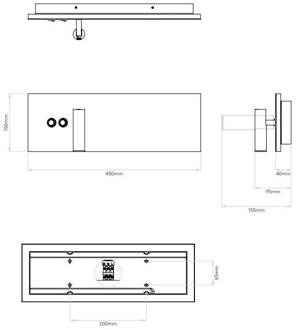 Astro Lighting Регулируемая светодиодная лампа для чтения из стали Edge 1352007 - Вид №5
