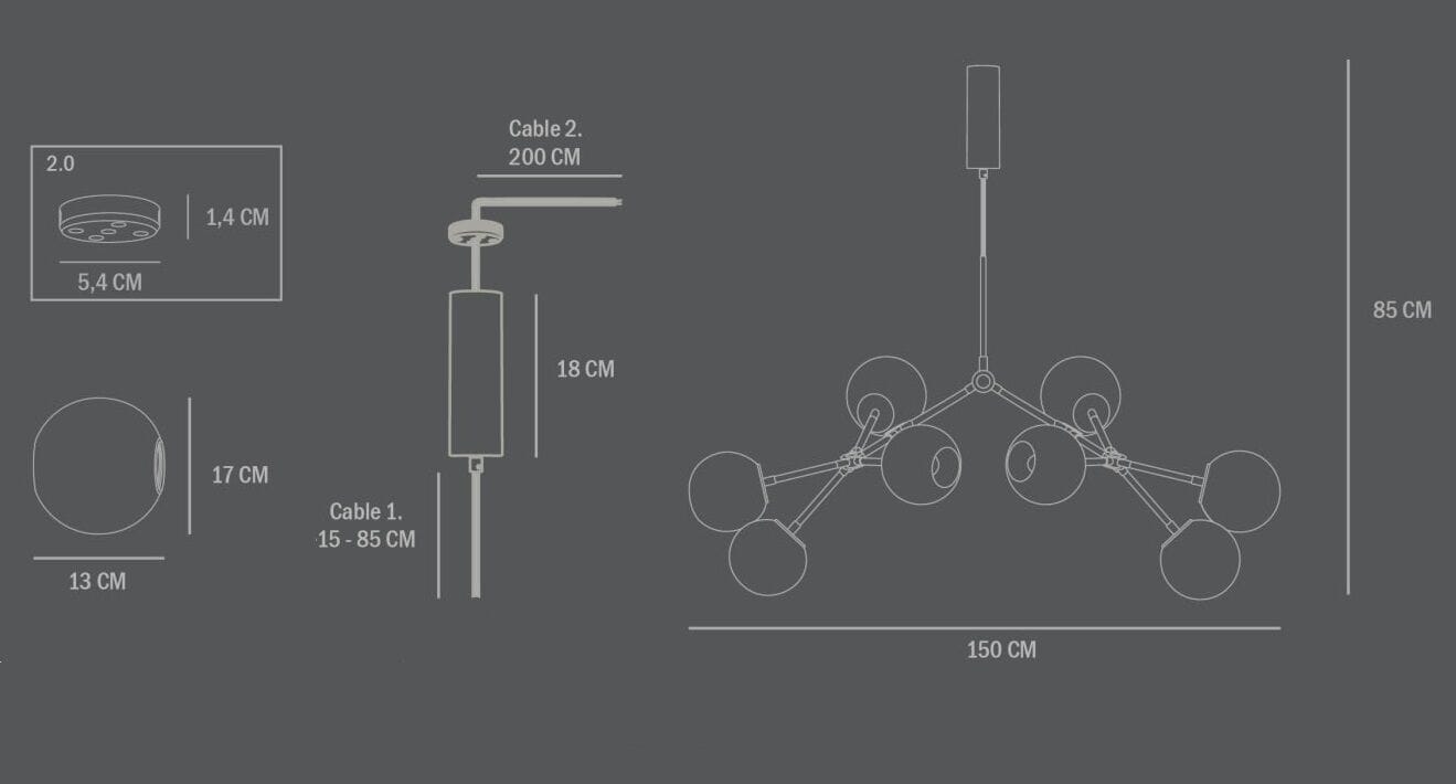 Металлическая люстра 101 Copenhagen ARCH-00038812 - Вид №4